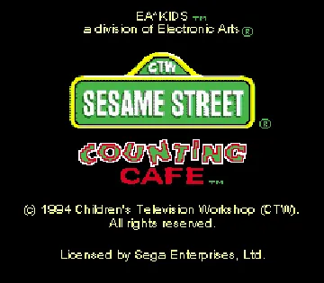 Sesame Street Counting Cafe (USA) screen shot title